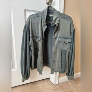 POL Green Denim Jacket